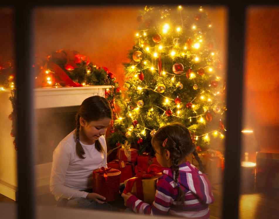 Children with Christmas Gifts